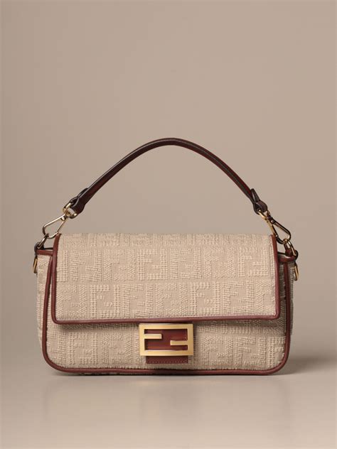 fendi white baguette bag|fendi baguette price.